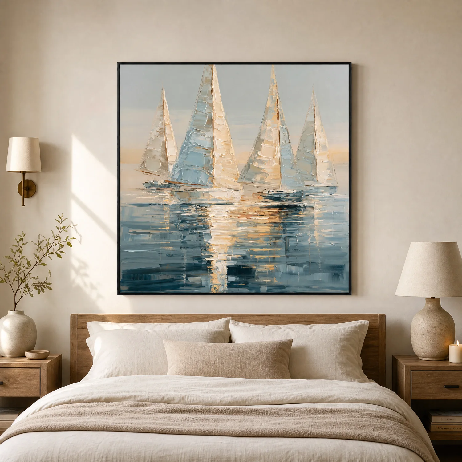 warm-wake-sailboat-wall-art-display-04 S050 | Warm Wake – Sailboat Wall Art