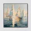 warm-wake-sailboat-wall-art-warm-wake-sailboat-wall-art-T-1x1-black-frame-wall S050 | Warm Wake – Sailboat Wall Art