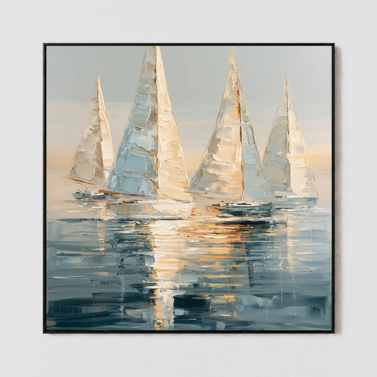 S050 | Warm Wake – Sailboat Wall Art