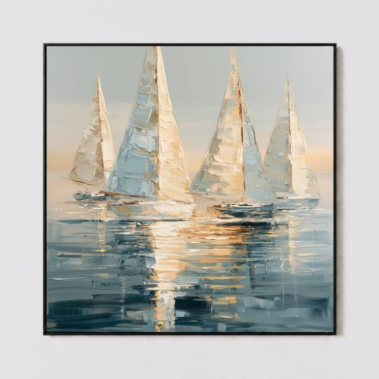 S050 | Warm Wake – Sailboat Wall Art