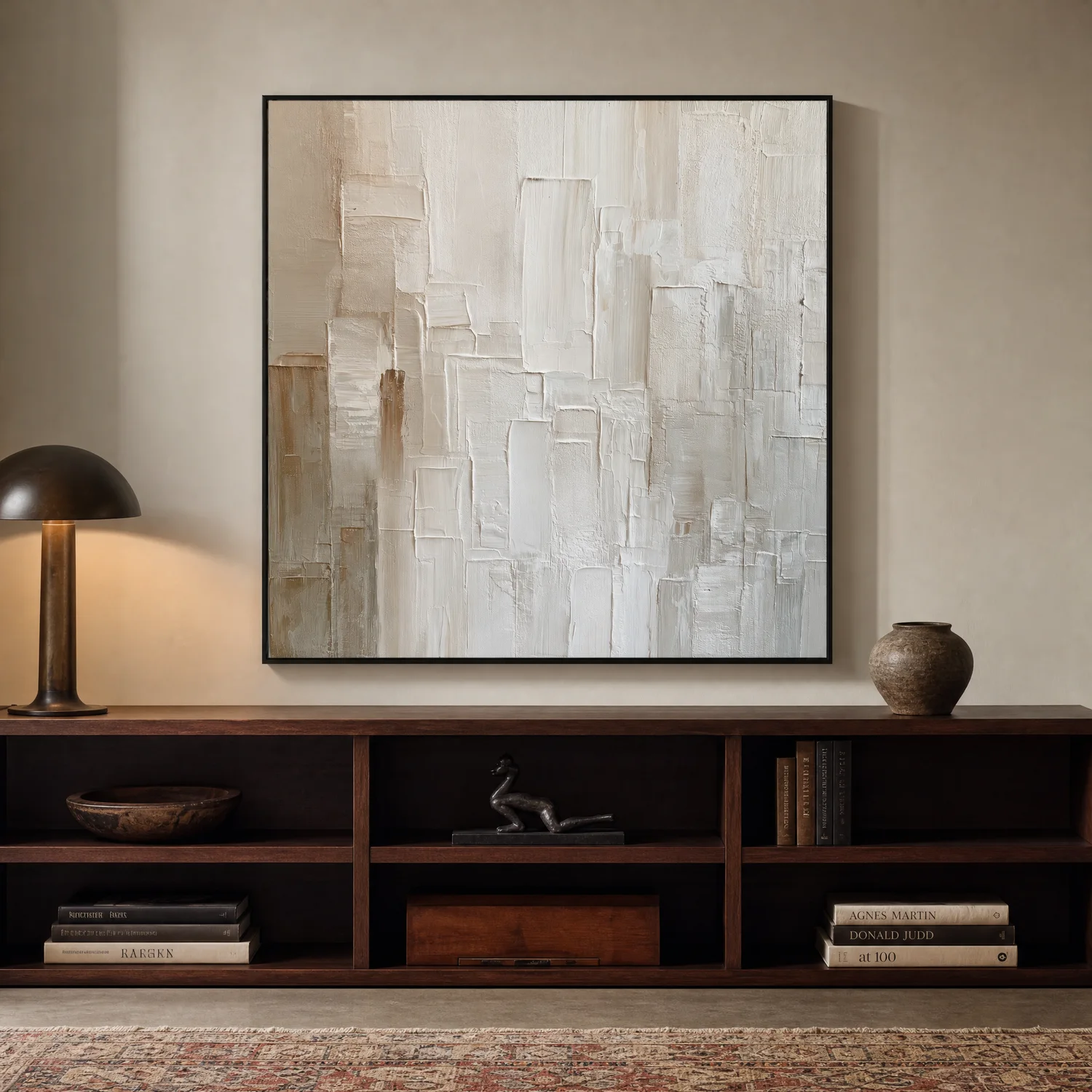 white-interval-textured-abstract-wall-art-display-03 S074 | White Interval – Textured Abstract Wall Art