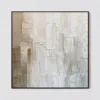 white-interval-textured-abstract-wall-art-white-interval-textured-abstract-wall-art-T-1x1-black-frame-wall S074 | White Interval – Textured Abstract Wall Art