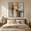 white-relief-textured-abstract-wall-art-display-02 S062 | White Relief – Textured Abstract Wall Art